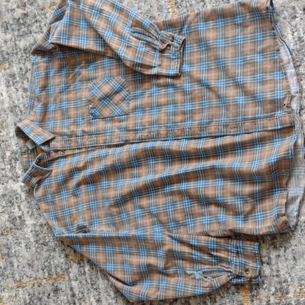 Flannel by Red Oak, Ranch Apparel, mens XL Tall